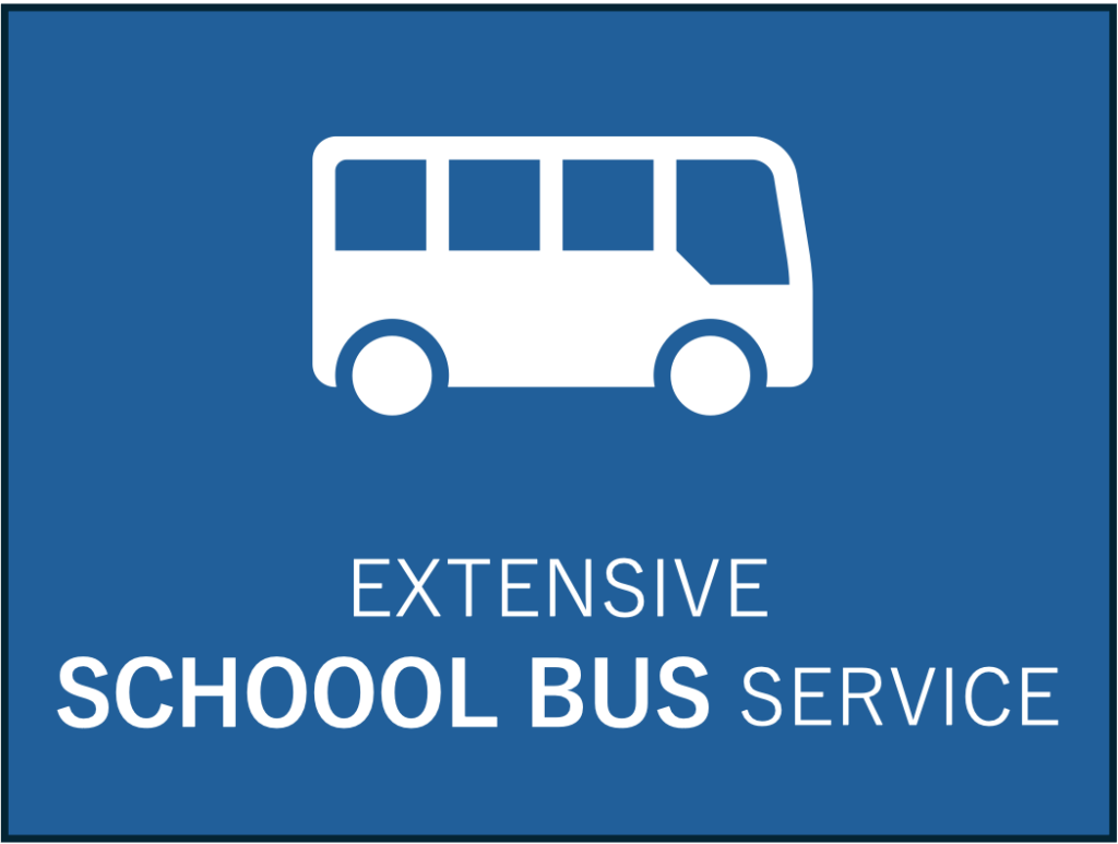 extensive school bus service